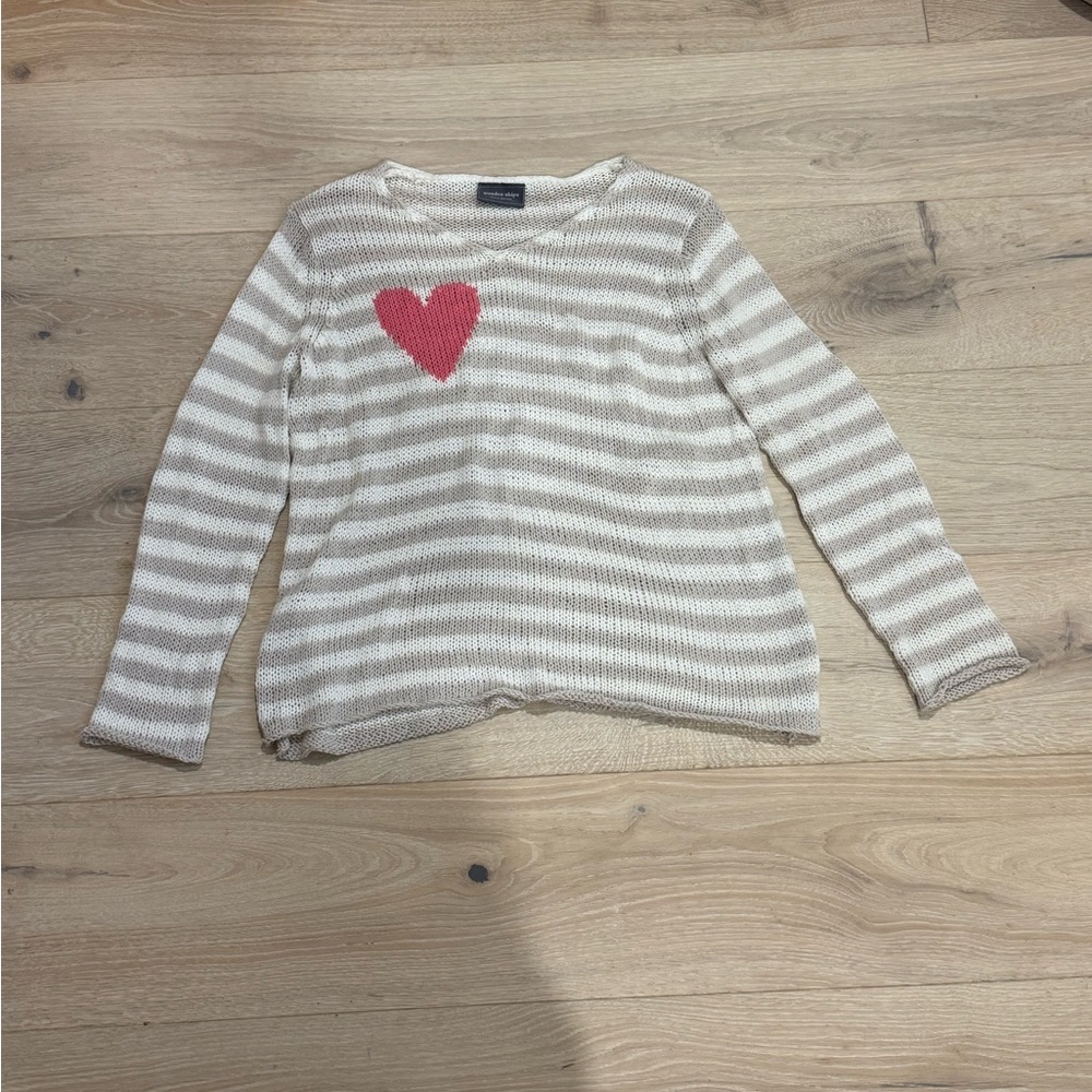 Wooden Ships Cream Knit Sweater